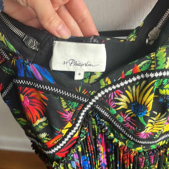 3.1 Phillip Lim floral colorful plisse dress - Picture 8 of 16
